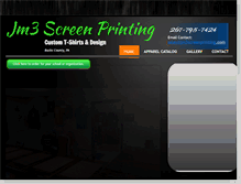 Tablet Screenshot of jm3screenprinting.com